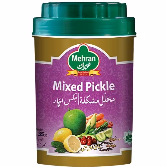 ترشی انبه مخلوط روغنی مهران  یک کیلوگرمی