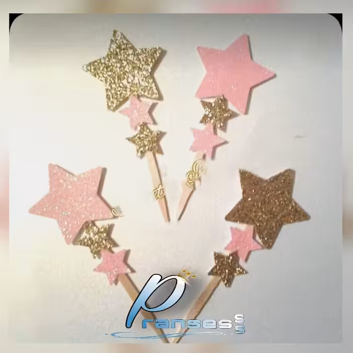 تاپر کیک و گیفت تولد مدل تم ستاره