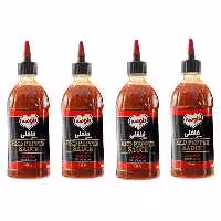 سس فلفل قرمز تند دلوسه - 500 گرم بسته 4 عددی