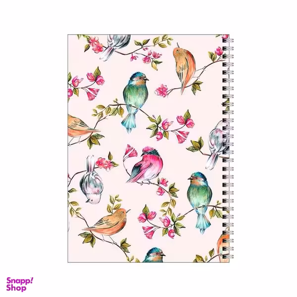 دفتر مشق 50 برگ بامبیلیپ طرح گل و بلبل کد 5258093