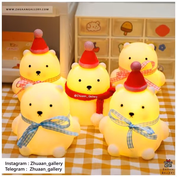چراغ خواب Kawaii Bear خرسی
