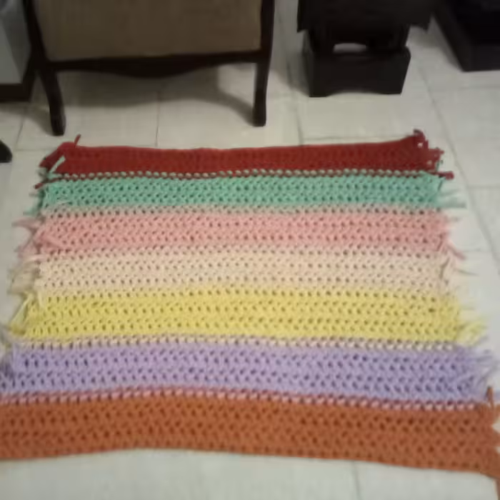 فرشینه قلاب بافی  تریکو