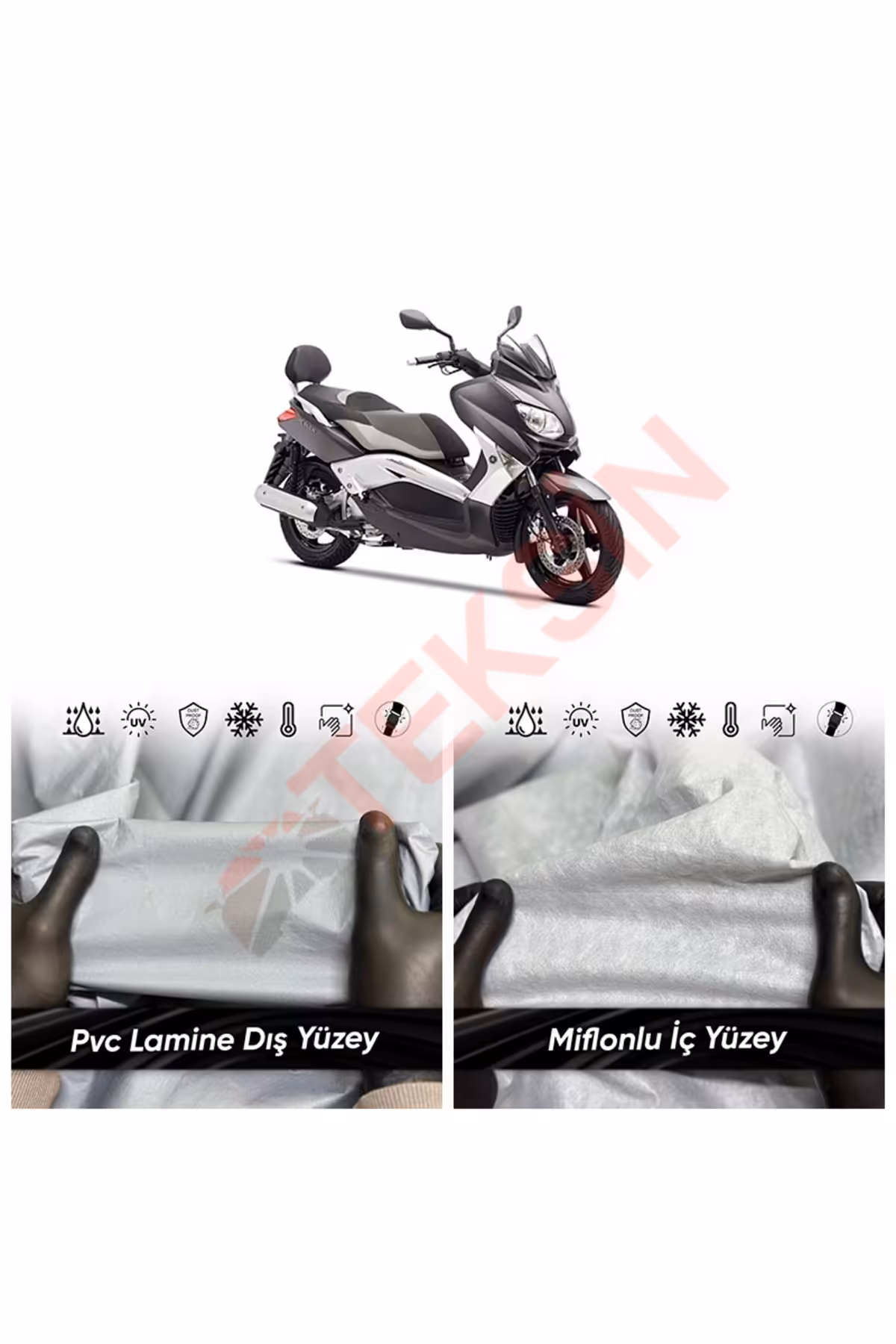 چادر موتورسیکلت YAMAHA YP 250 R X MAX MOTORCYCLE BRANDA کنترل آب UV محافظت شده MIFLON MOTOR ULTRASHOP