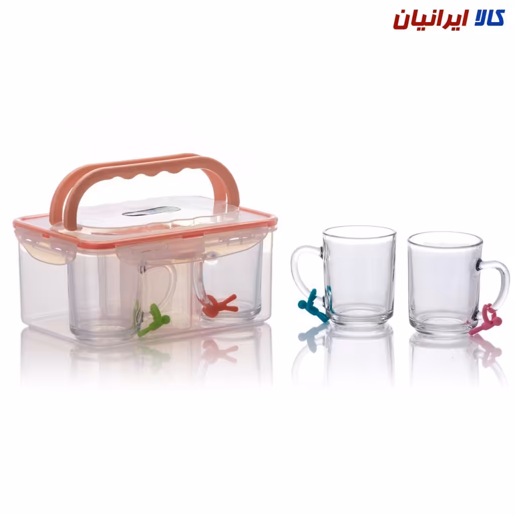 سرویس چای خوری لیمون دسته دار 4 نفره