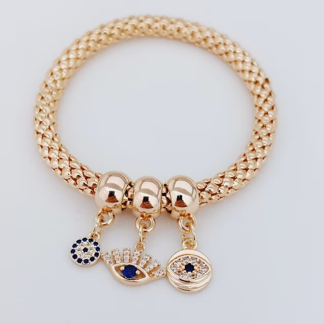 دستبند کد10168 طرح طلا.برند محبوب ysx.کشی فری سایز.آبکاری طلا.رنگ ثابت.ضدحساسیت 