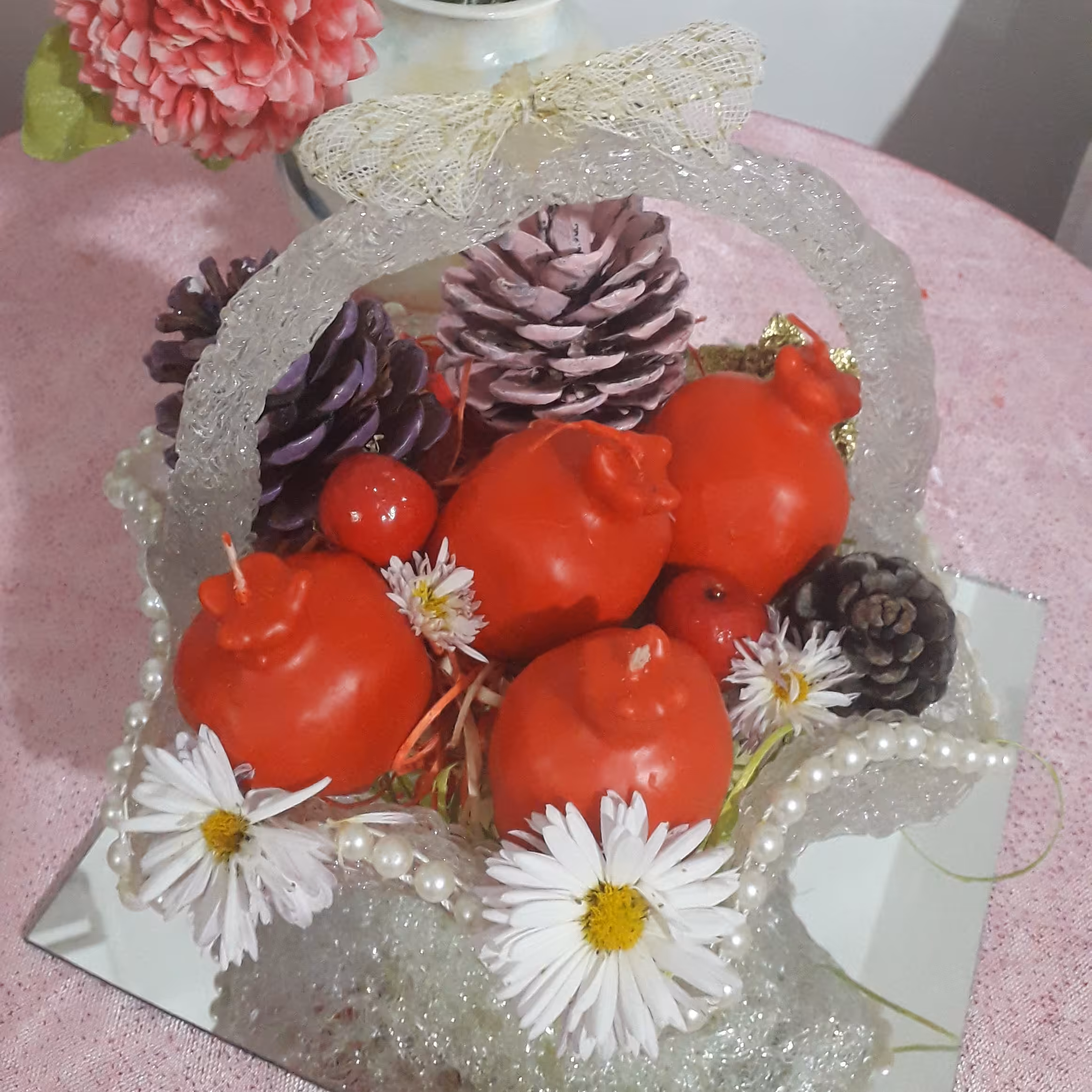 پک دوتایی شمع انار یلدایی