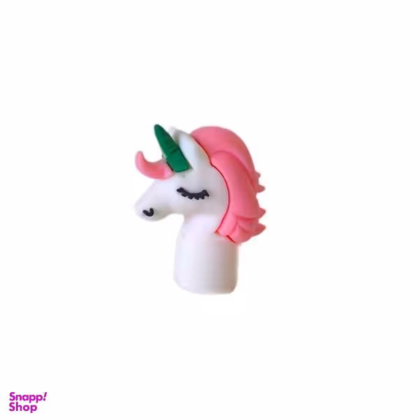 سرمدادی سیلیکونی فانتزی کد 676434 طرح یونیکورن صورتی