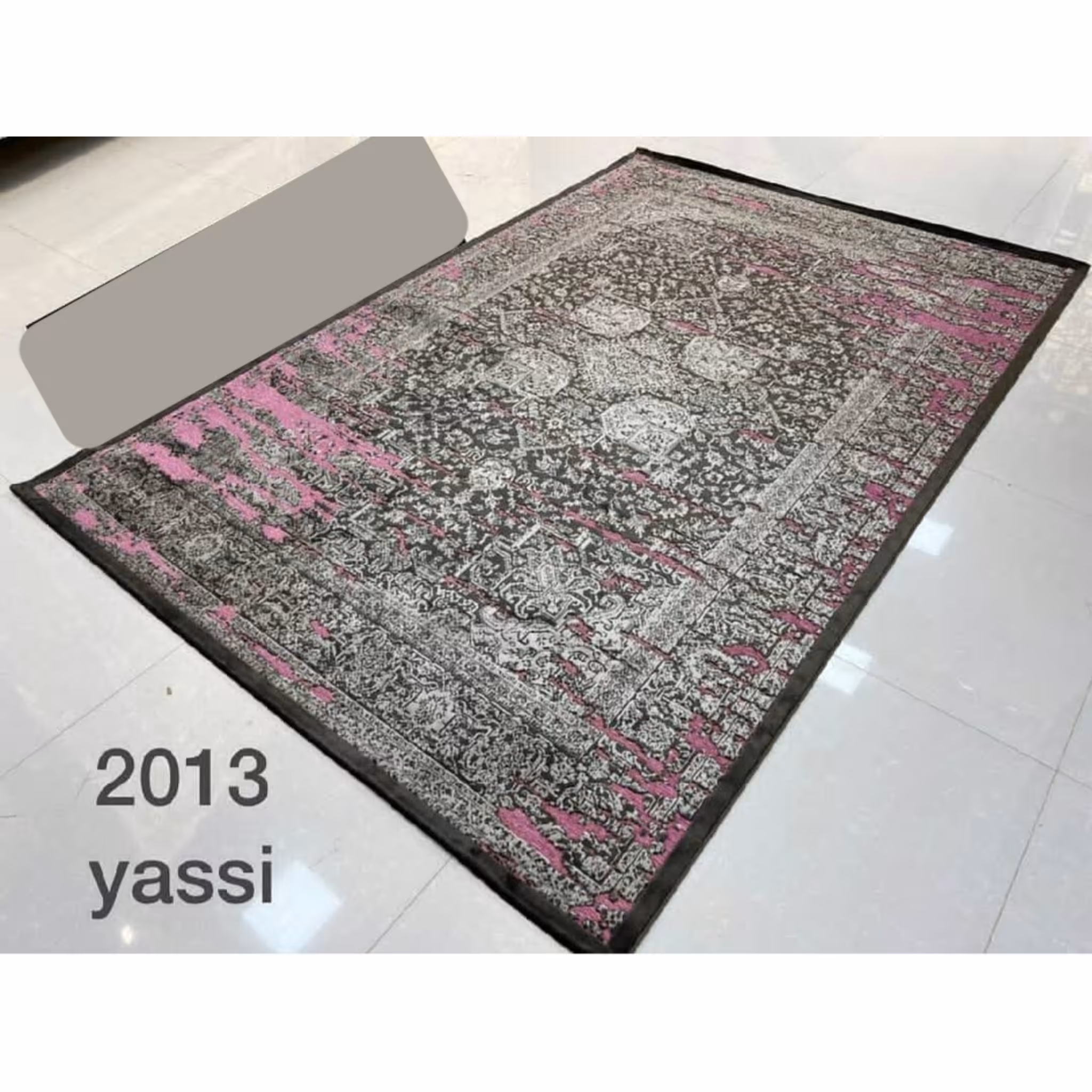 فرش ماشینی کاشان  طرح شنل رنگی 6 متری تراکم 1600