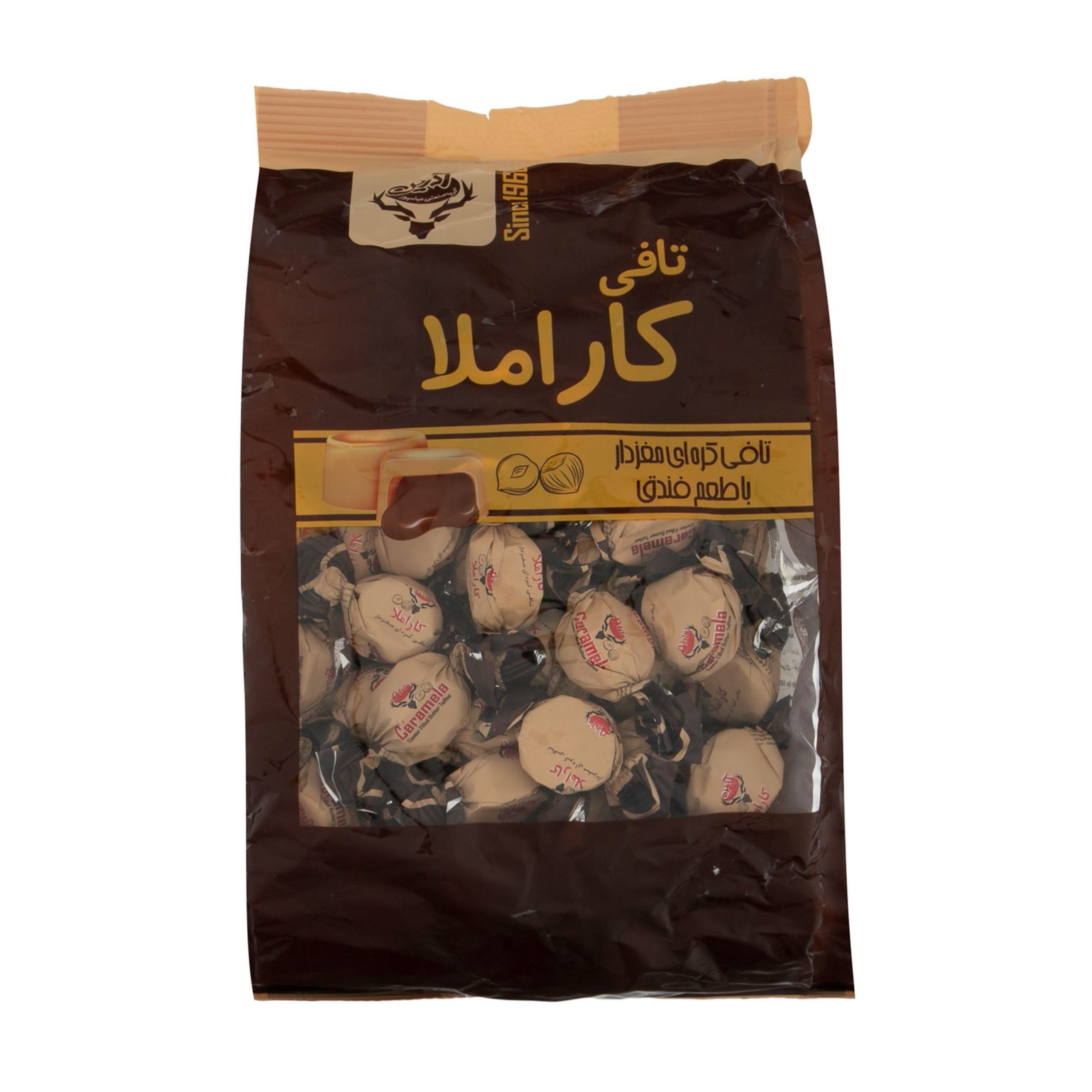 شکلات تافی کاراملا فندقی آدرین ( 500 گرم فله )