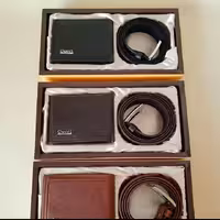 ست کیف پول  و کمربند چرم