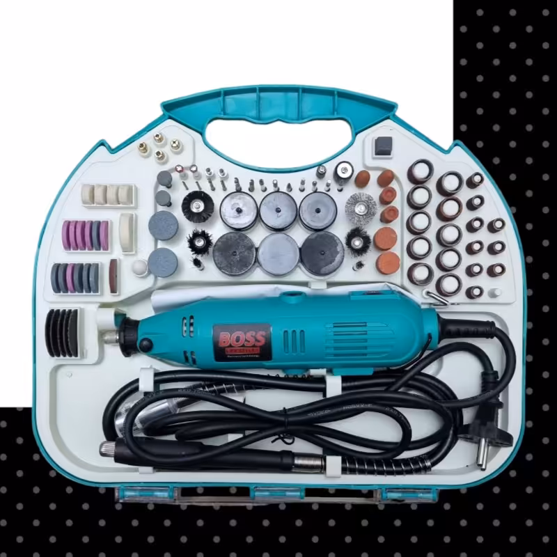 فرز مینیاتوری 211 پارچه برند باس دیمر دار مناسب سنباده زنی،سوراخکاری،پولیش زنی و برشکاری