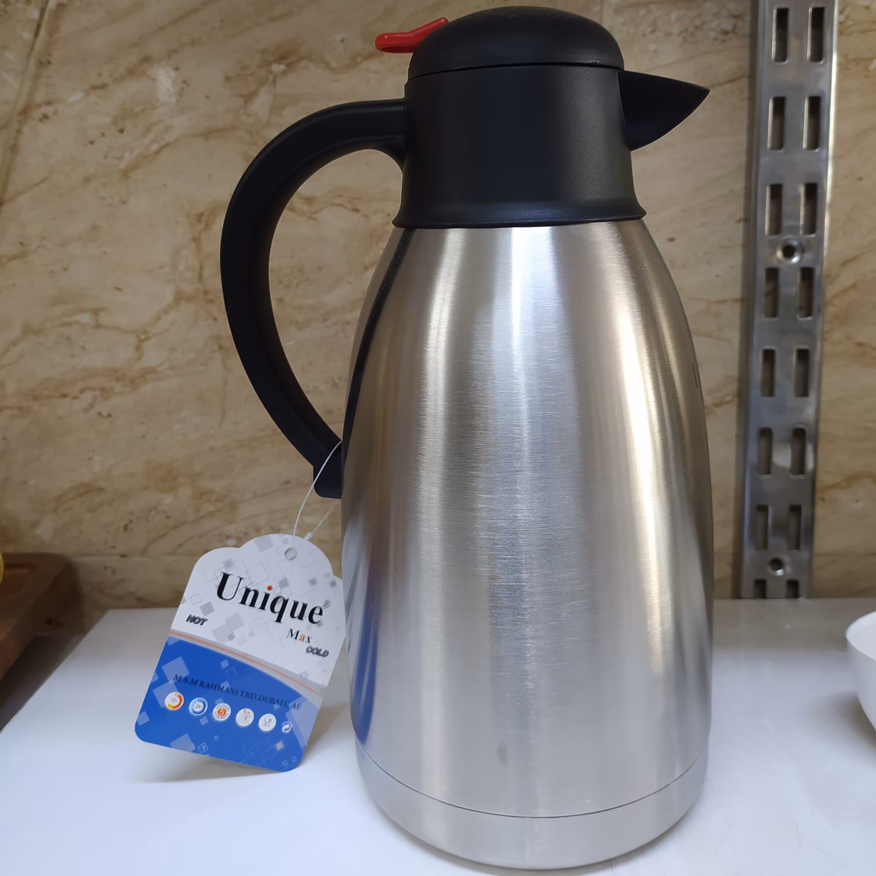 فلاسک دولیتر استیل یونیک باکیفیت عالی ماندگاری دما تا 10 ساعت