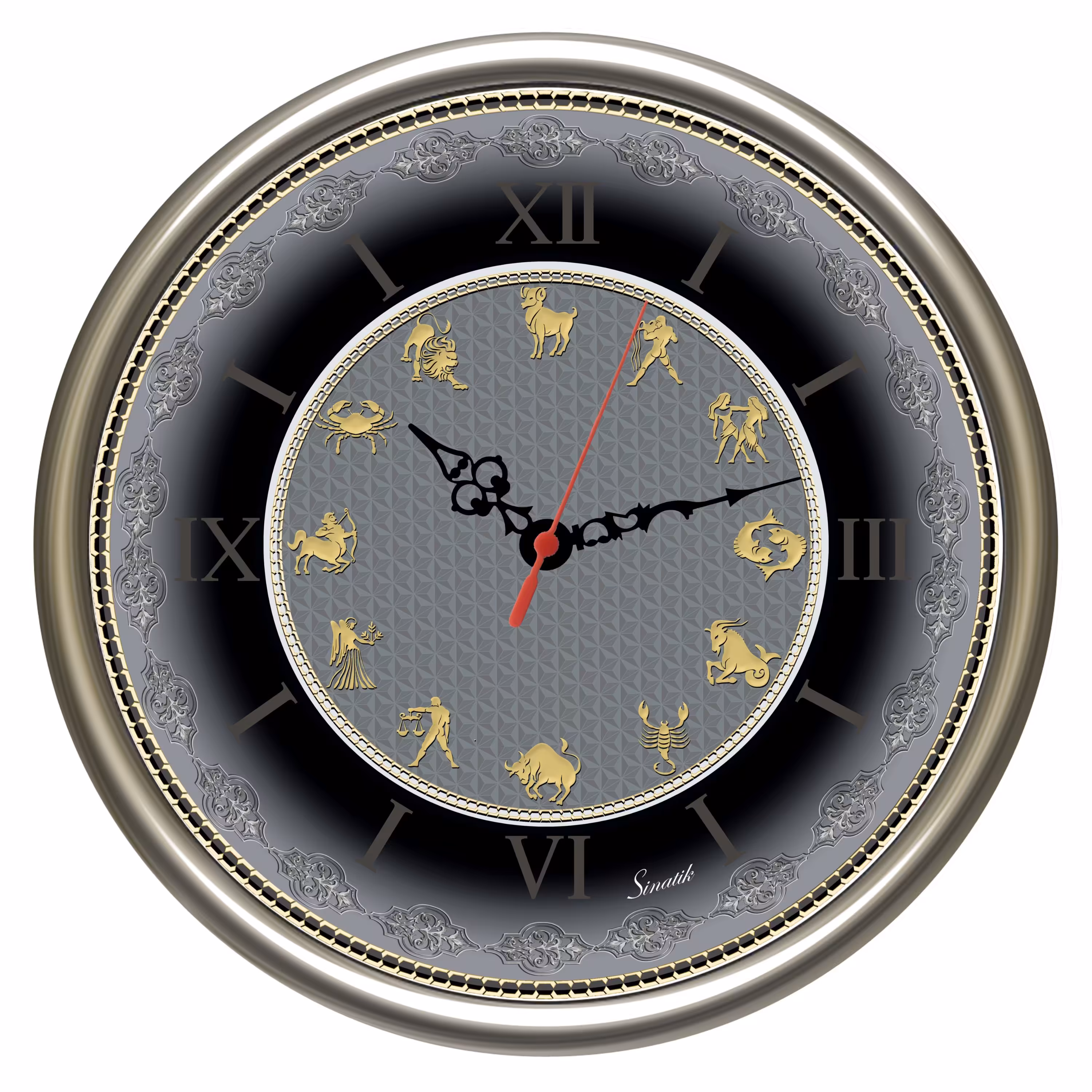 ساعت دیواری 30 سانت طرح فلکی