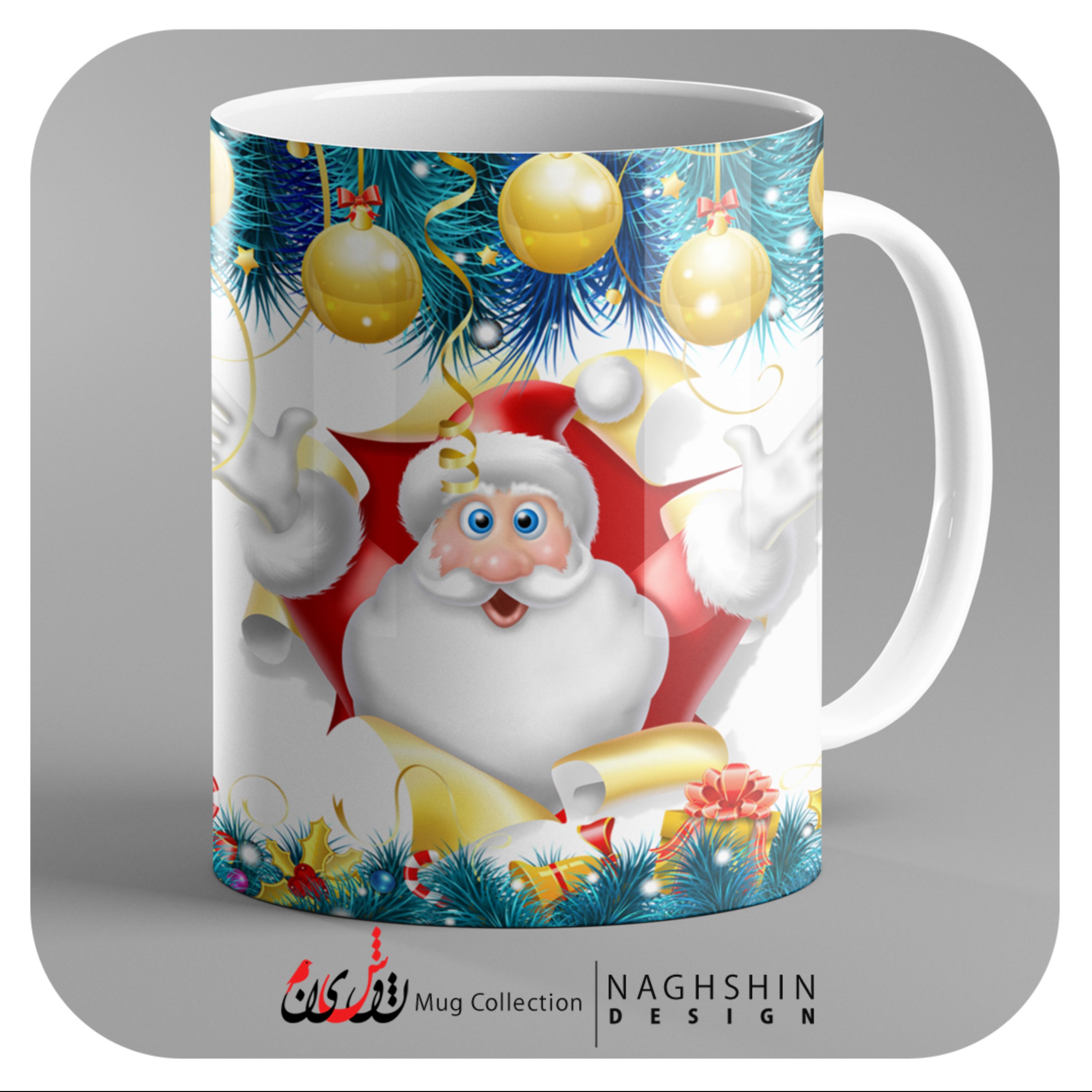 ماگ سرامیکی طرح کریسمس 13  Merry Christmas- چاپ سابلیمیشن - کیفیت و چاپ عالی