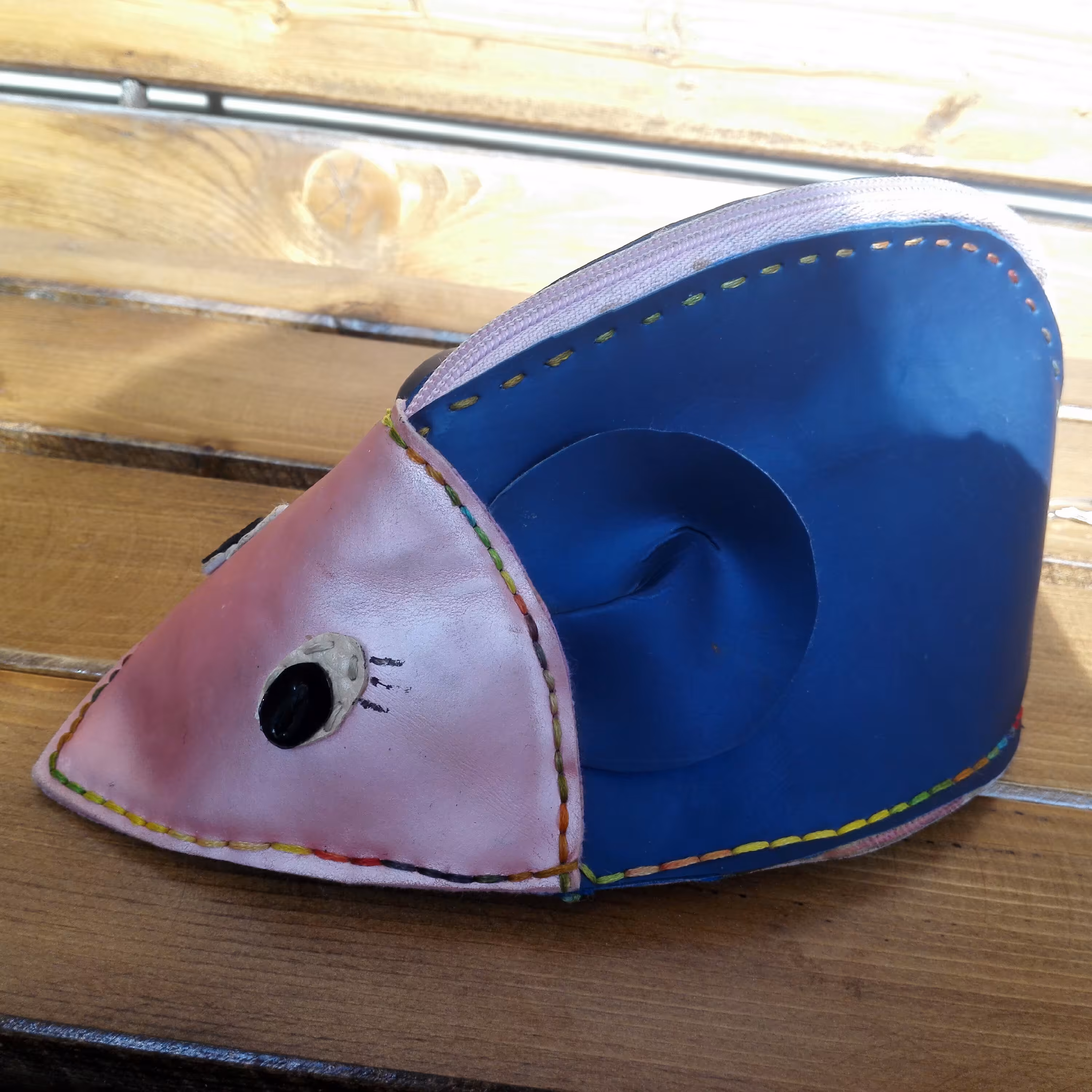 جامدادی کودکانه مدل موش با چرم مصنوعی