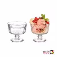 بسته 4 عددی بستنی خوری شیشه ای برند مادام کوکو