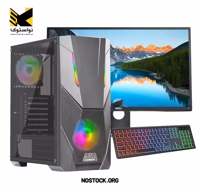 کیس اسمبل استوک مناسب گیم X58 با مانیتور