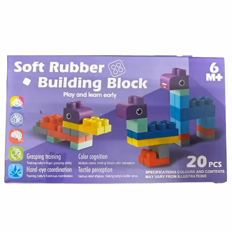 اسباب بازی آجره  نرم 20 تکه کد 5601