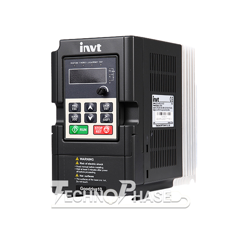 اینورتر اینوت INVT تکفاز 075kw مدل GD10-0R7G-S2-B