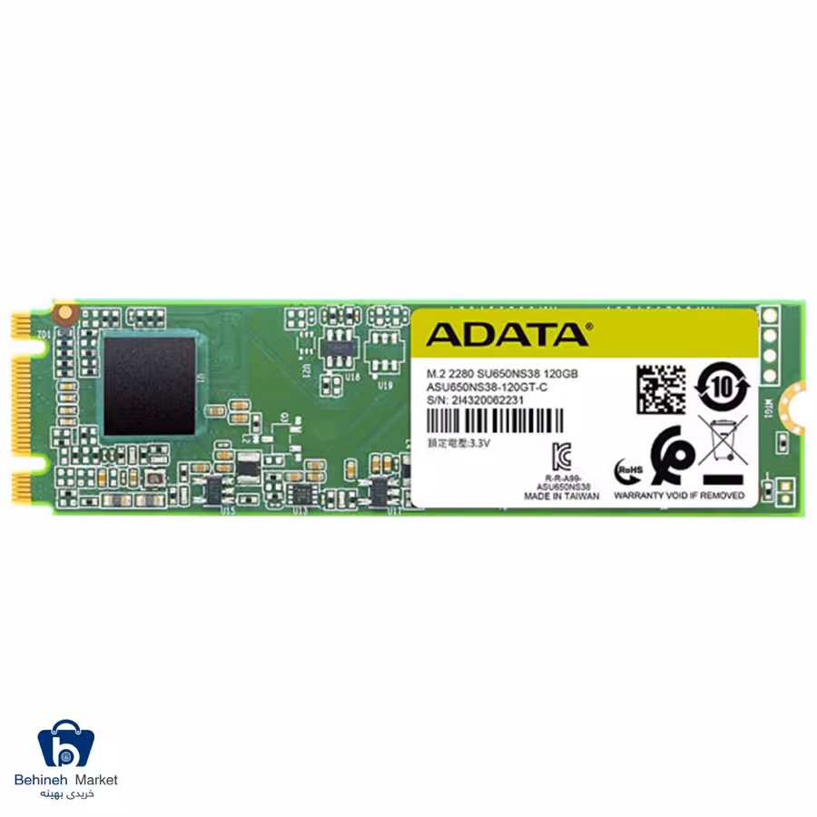 اس اس دی اینترنال ای دیتا مدل SU650 M.2 ظرفیت 120 گیگابایت