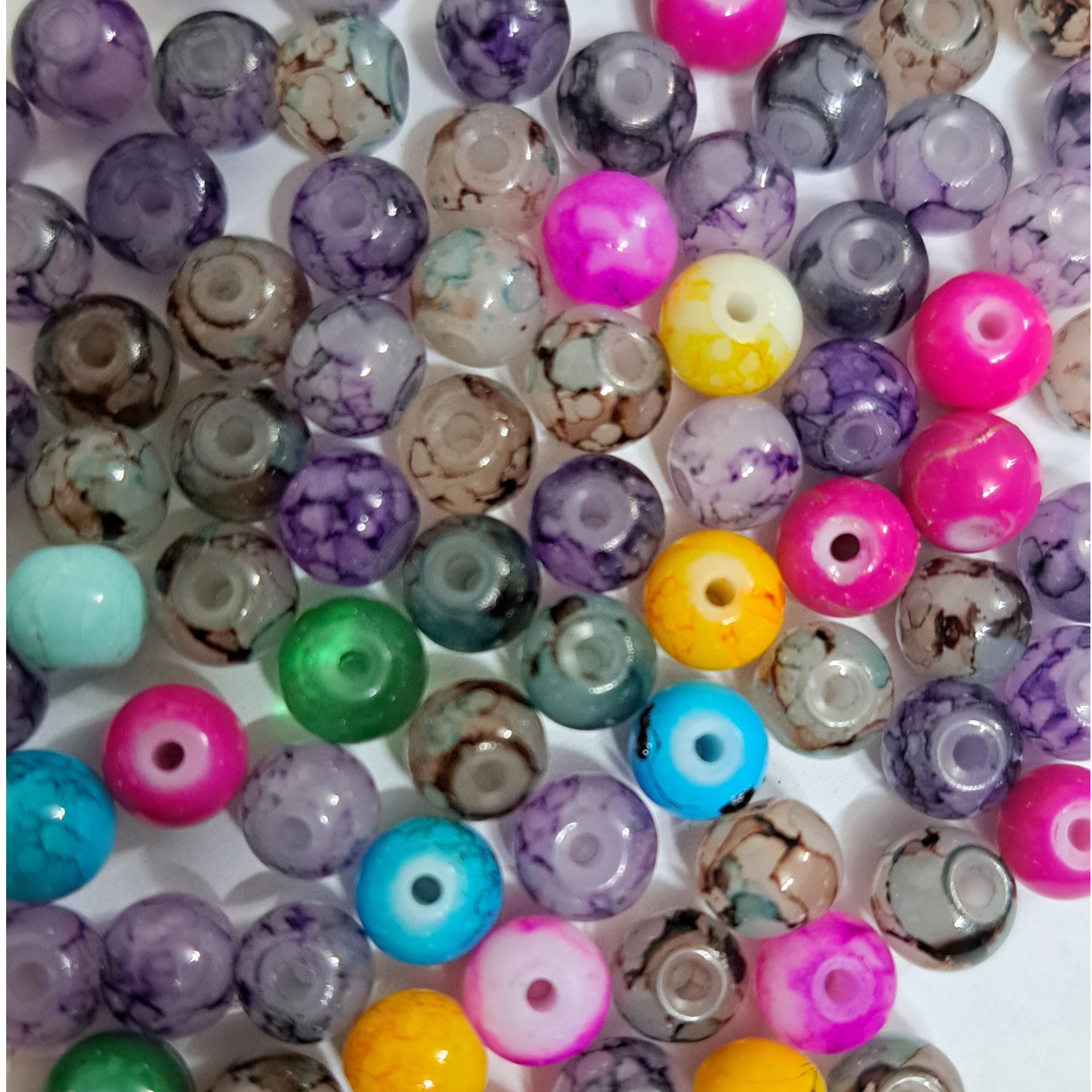 مهره رنگی ابلق سایز 4mm