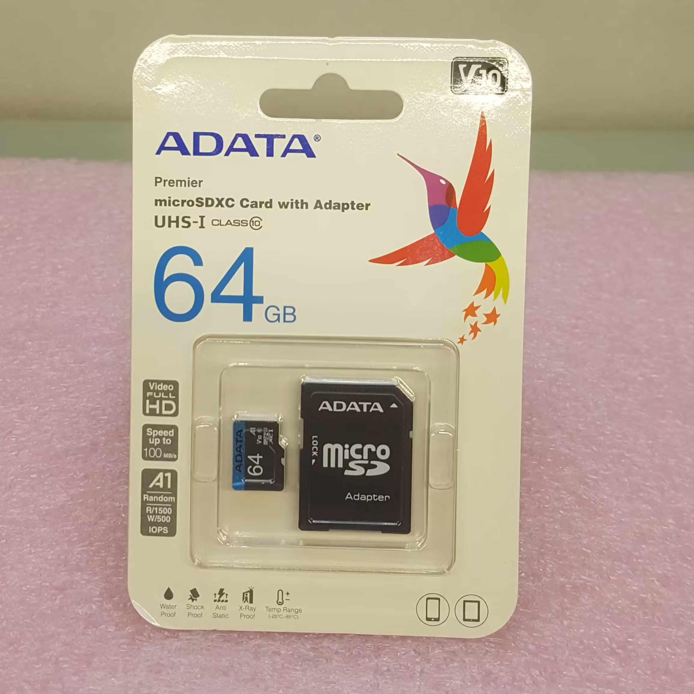 رم میکرو 64 گیگ Adata  با گارانتی مادام العمر