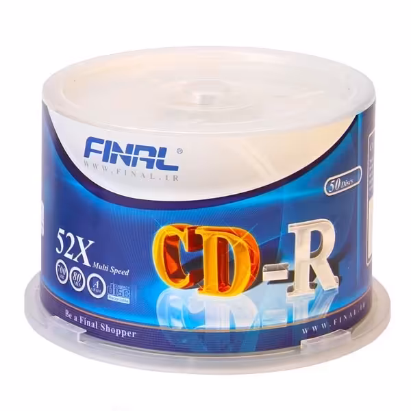سی دی خام فینال مدل CD-R بسته 50 عددی