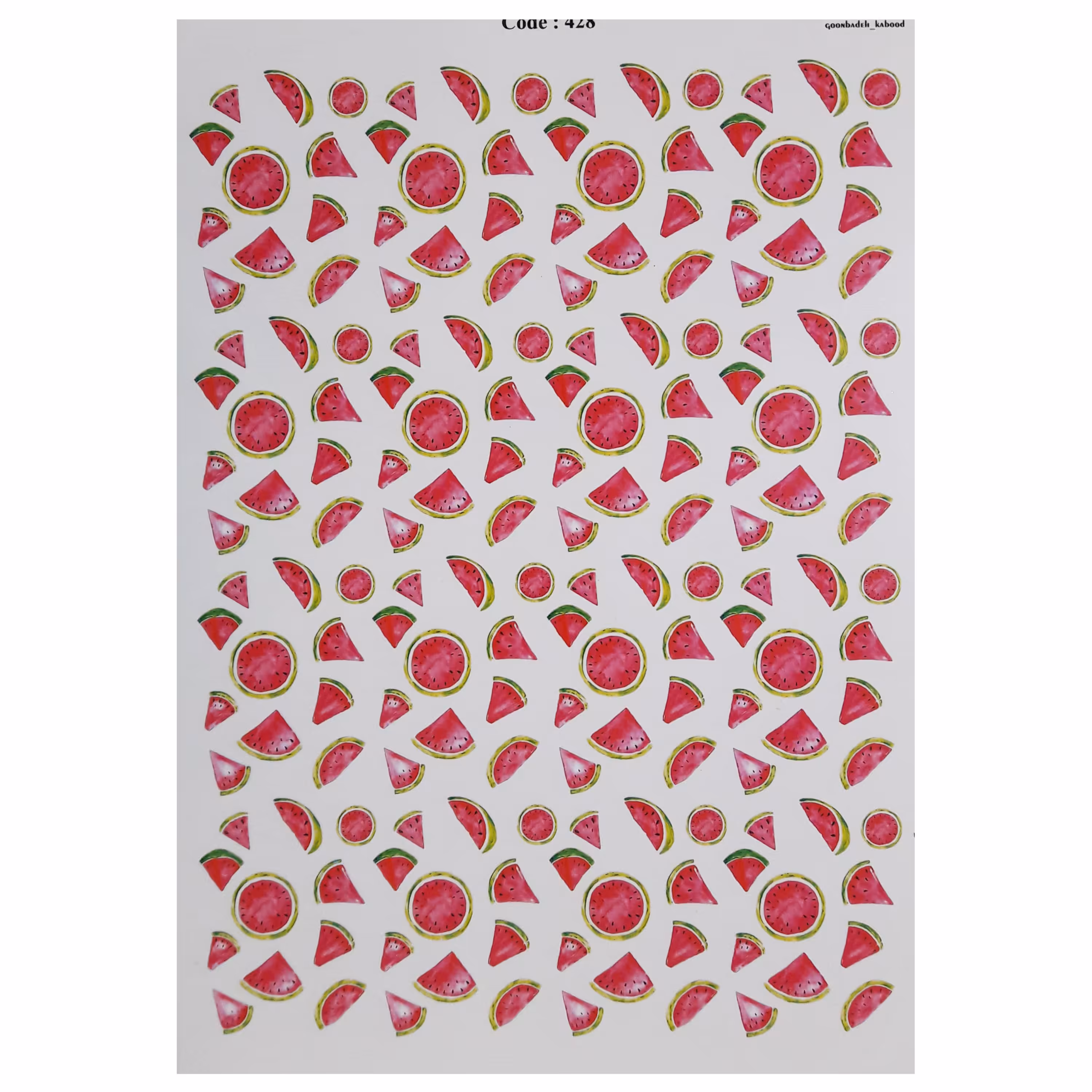 ترنسفر مدل هندوانه برش خورده ابعاد 30در 40 cm