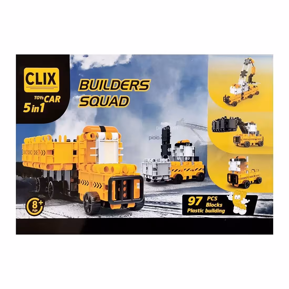 بازی ساختنی کلیکس راهسازی 97 قطعه 