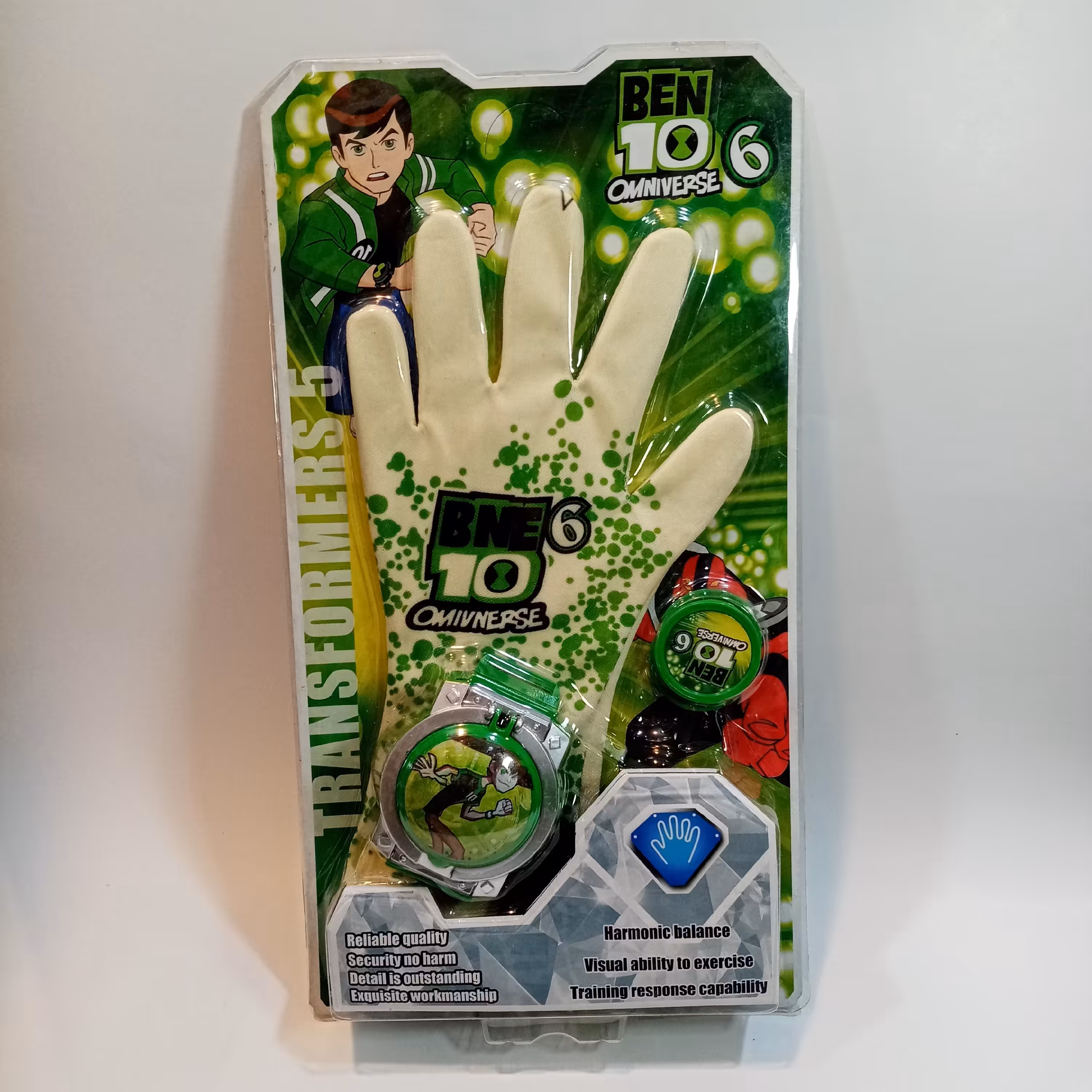 ساعت بن تن تیر پران قابل نصب بر روی دست  همراه دستکش و 4 تیر