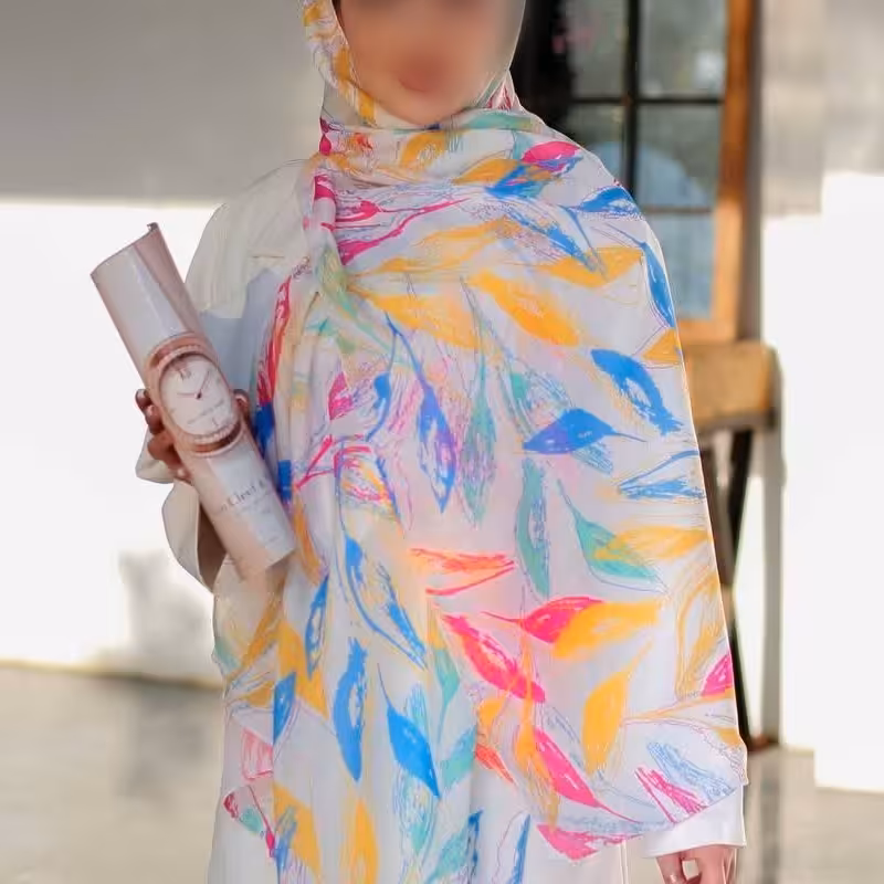 شال ابرنگی رنگی رنگی