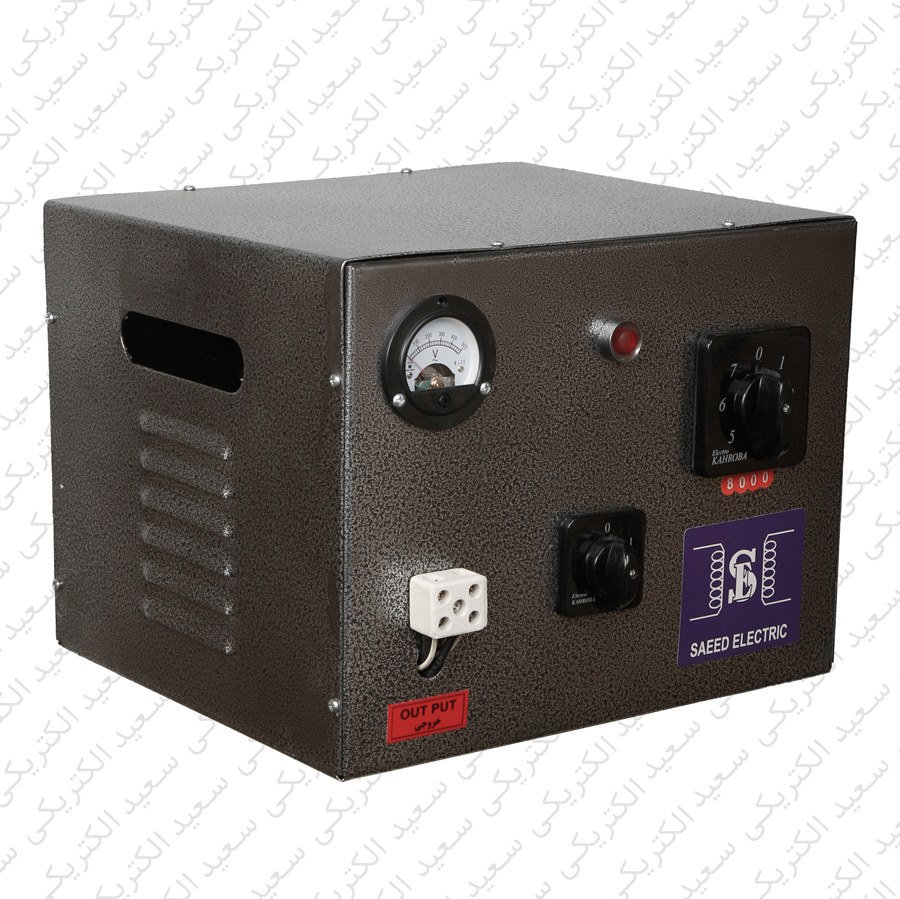 ترانس تقویت برق 8 کیلووات دستی ترانس تقویت برق مناسب پمپ آب و کولر گازی ترانس دستی 8000