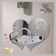 آینه پلکسی گلس طرح قلب کد b7