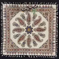 سفره قلمکار 4 نفره 1 در 1 متر برند زابلیان طرح بته جقه