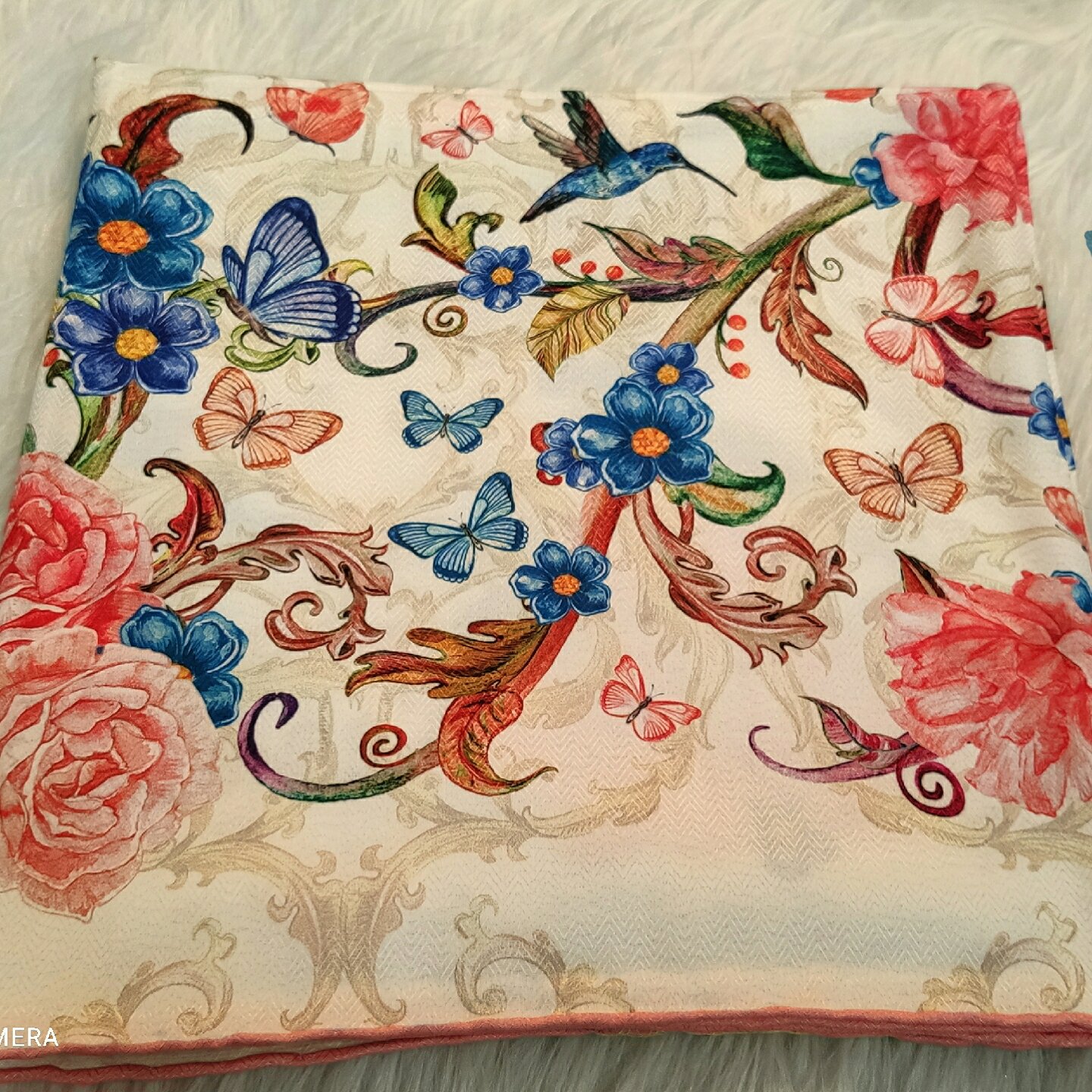 روسری نخ ابریشم ترکیه زیبا ارسال رایگان