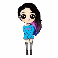 استیکر لپ تاپ طرح دختر کد 201