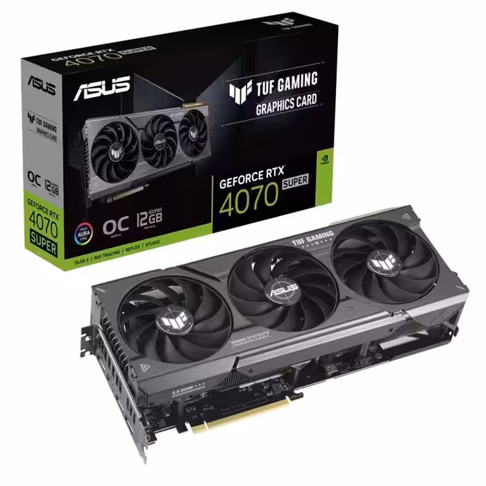 کارت گرافیک ایسوس TUF Gaming GeForce RTX 4070 SUPER OC Edition 12GB