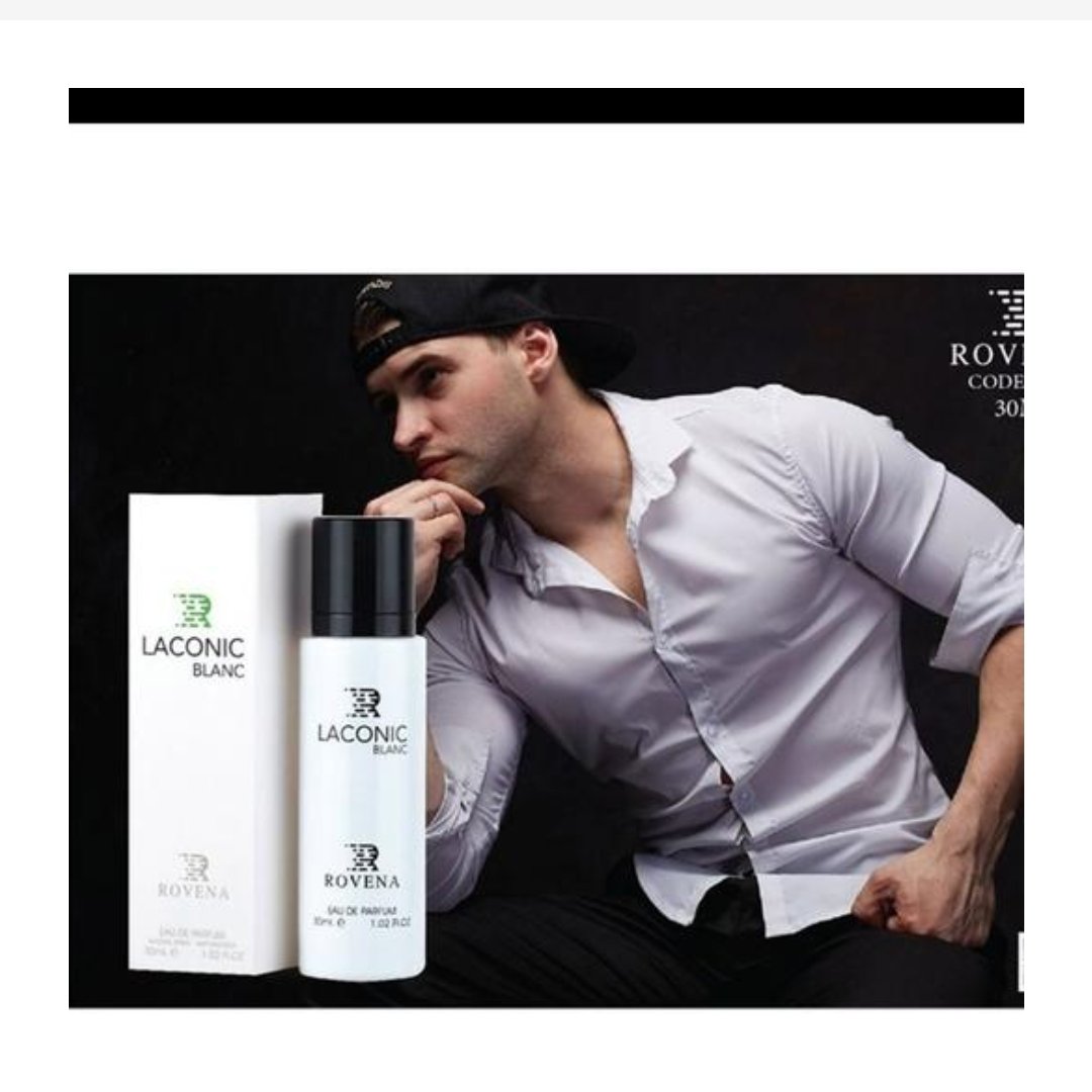 عطر ادکلن مردانه لاگوست سفید روونا (Rovena Lacoste L1212 Blanc) حجم 30 میل