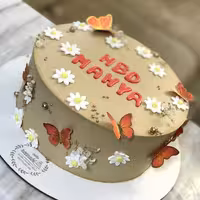 کیک نسکافه و بادام