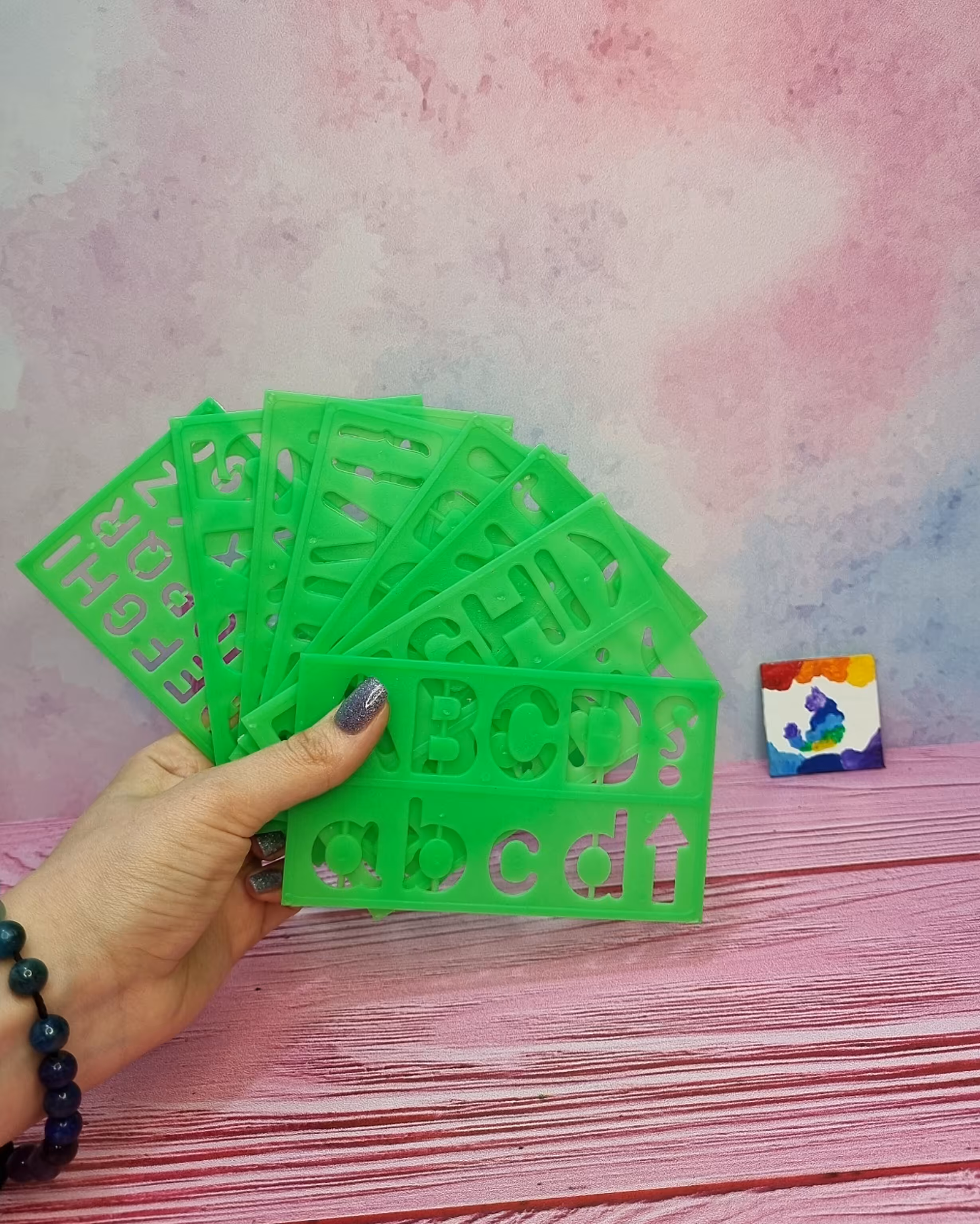 شابلون حروف انگلیسی پک 8 عددی