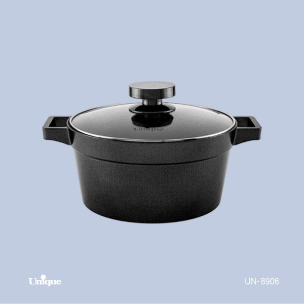 قابلمه 24 کف گرانیت دیاموند مدل UN-8906 | کیفیت برتر و دوام بالا