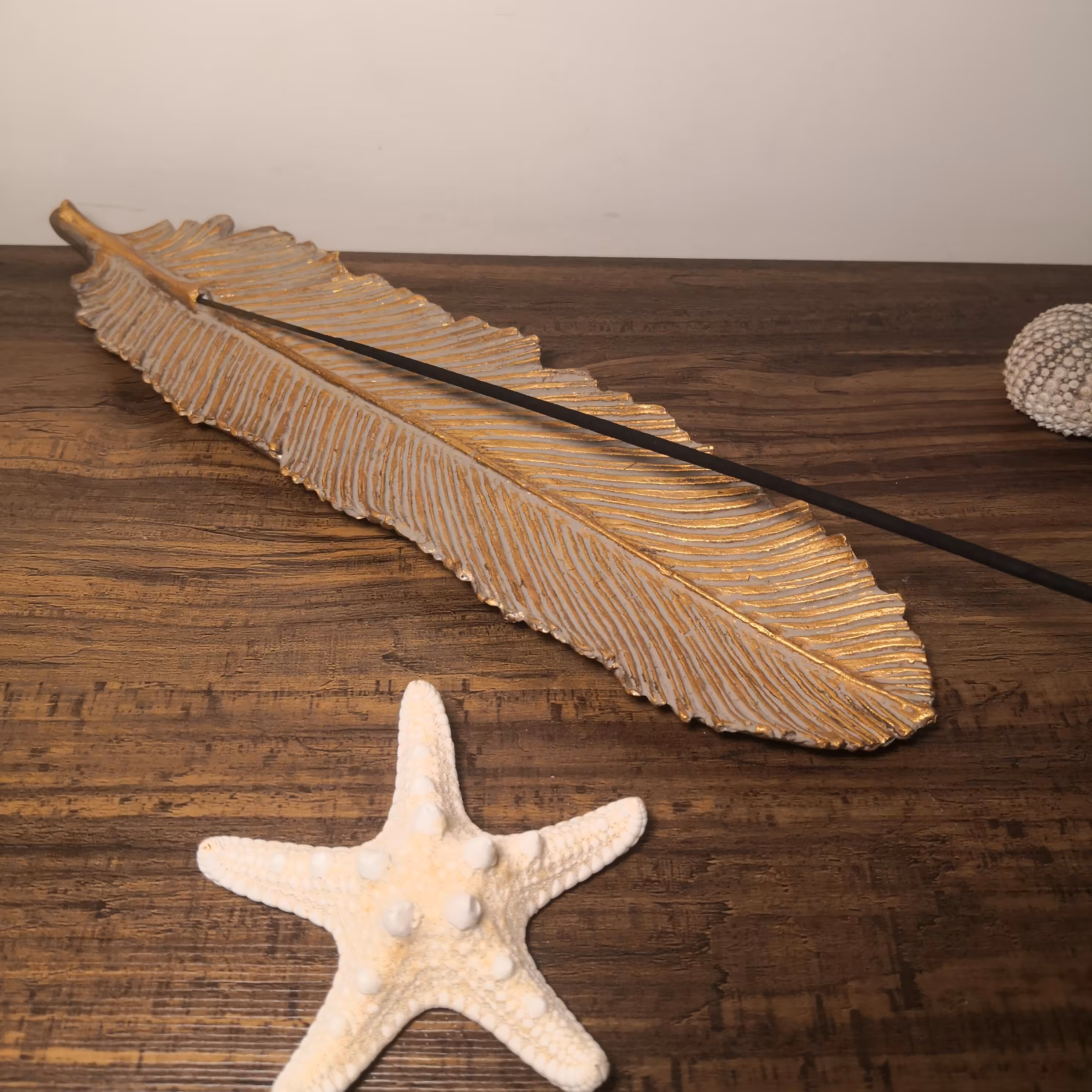 جا عودی طرح پر با پتینه خاص دکوری از جنس پلی استر رزین 