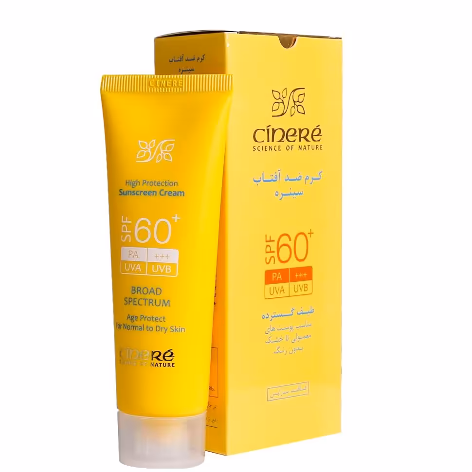 کرم ضد آفتاب +SPF60 بدون رنگ

مناسب پوست های نرمال وخشک