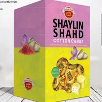 شکلات پشمکی شایلین با طعم زعفران حاوی مغز پسته بسته 1کیلویی