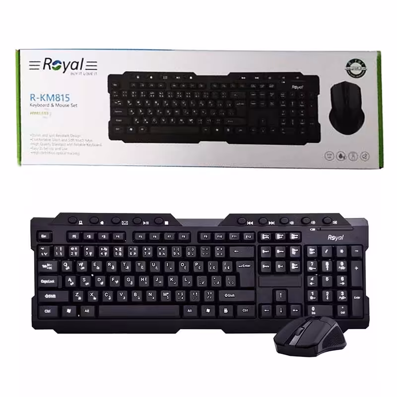 کیبورد و ماوس بی سیم رویال Royal R-KM815