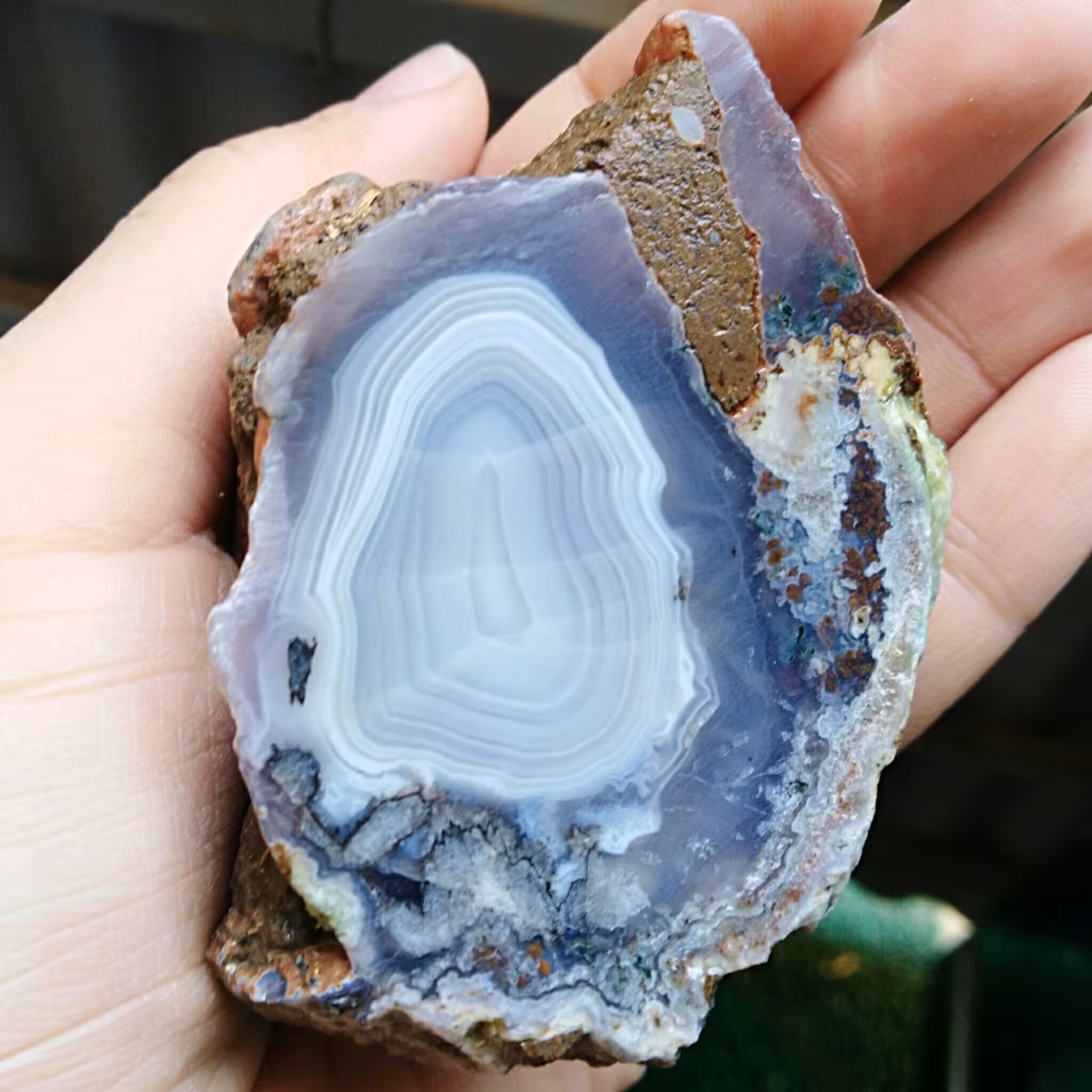 اسلایس سنگ عقیق سلیمانی 3بعدی بسیار دیدنی کاملا طبیعی شاهکار خلقت