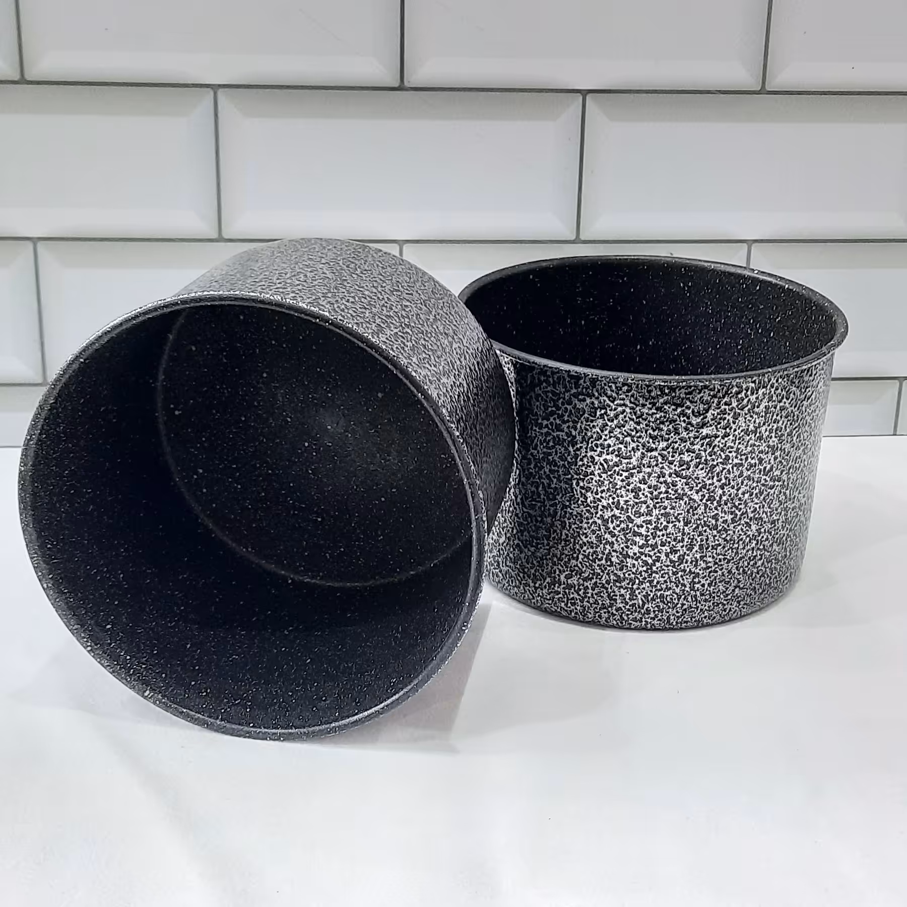 قالب کیک تفلون گرانیتی گرد قطر 12 سانت ارتفاع 9.5 سانت