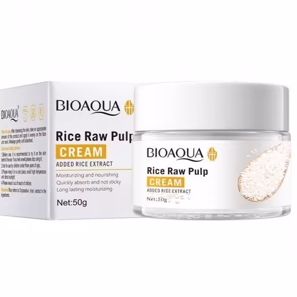 کرم آبرسان عصاره برنج حجم 50 گرم بیوآکوا BIOAQUA

