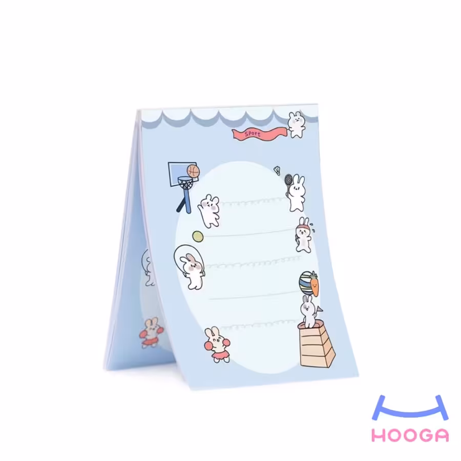 کاغذ یادداشت طرح خرگوش ورزشکار