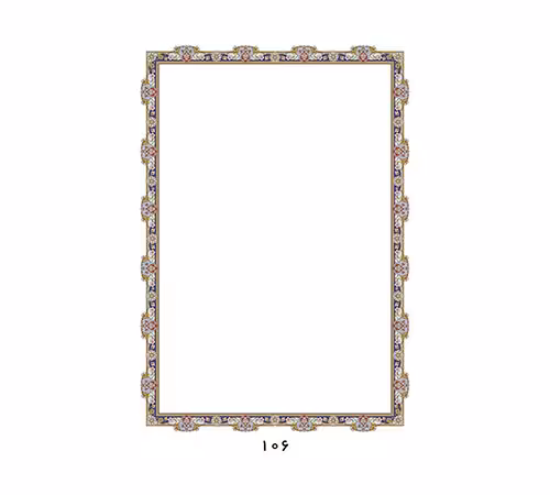 کاغذ تذهیب گلاسه A4 کد 106 بسته 100 عددی